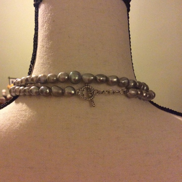Grey Freshwater Pearls with Toggle Clasp 48” - Picture 5 of 5